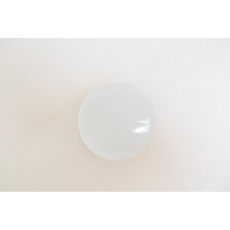 Vintage ceiling or wall light in milk glass and bakelite, Czechoslovakia 1970