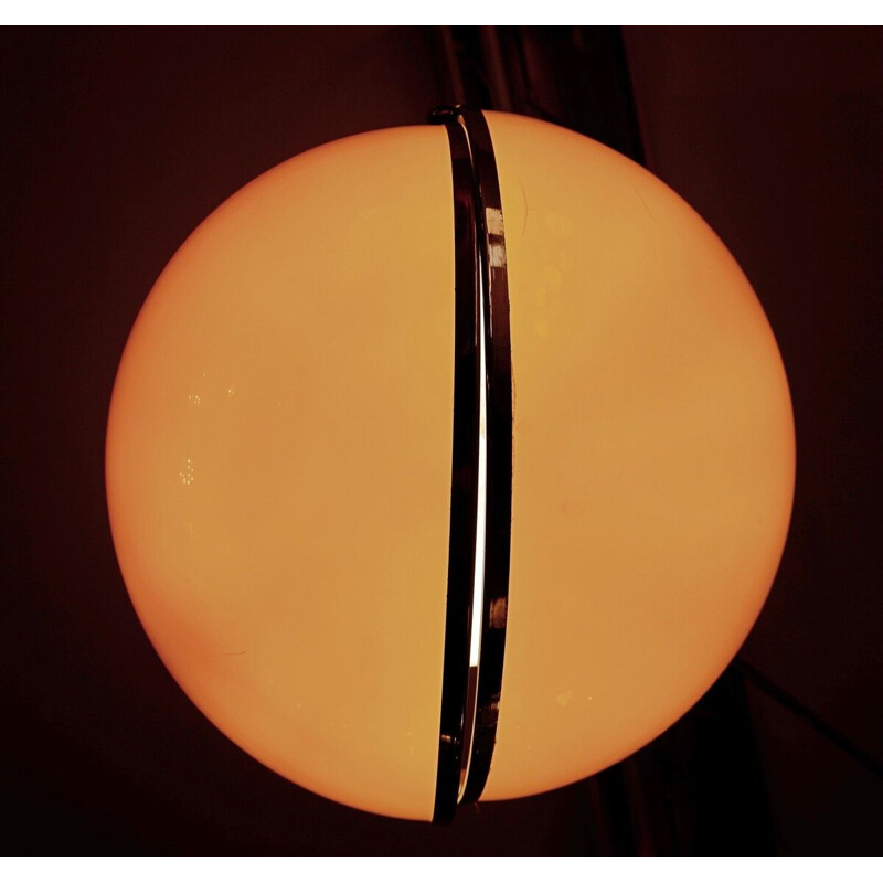 Lampadaire vintage à arc Pac Man par Superstudio pour Poltronova 