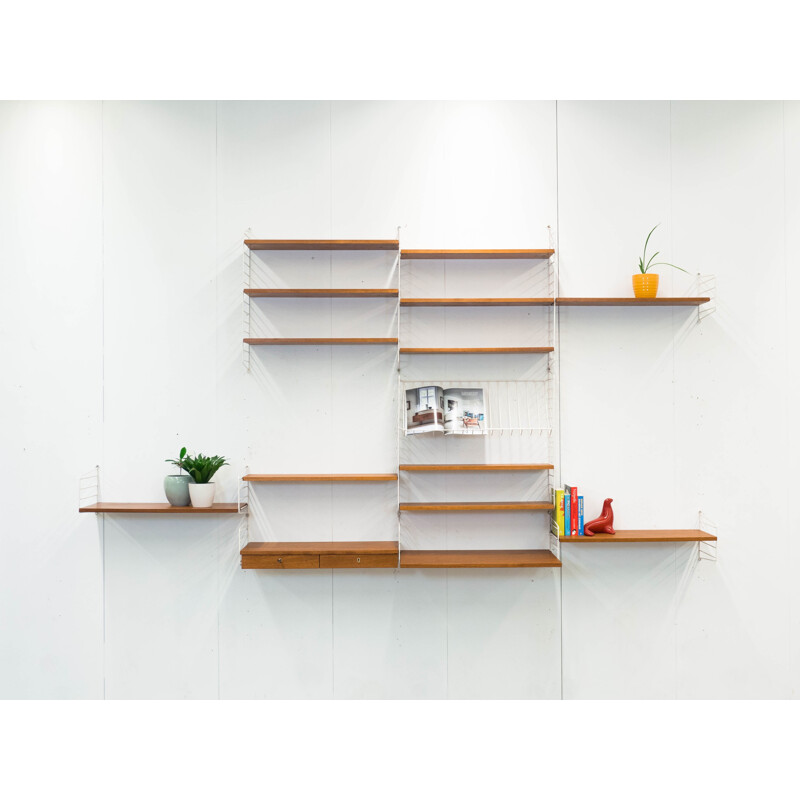 String Design AB modular wall unit, Nisse STRINNING - 1950s