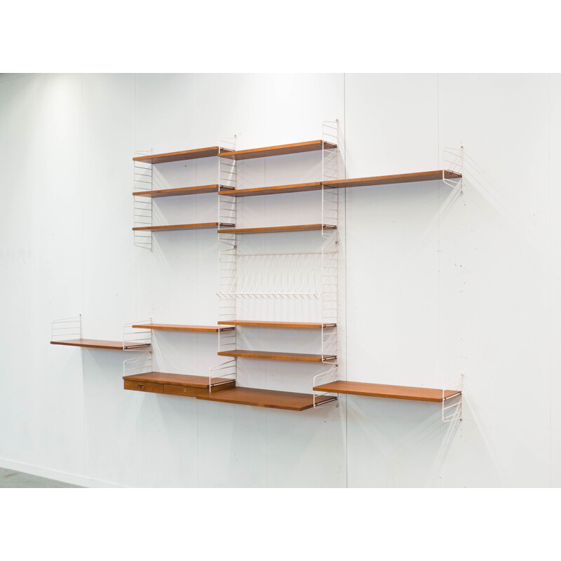 String Design AB modular wall unit, Nisse STRINNING - 1950s