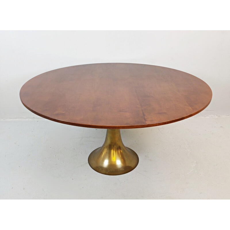 Bernini vintage table modelo 302 por Angelo Mangiarotti Itália 1970