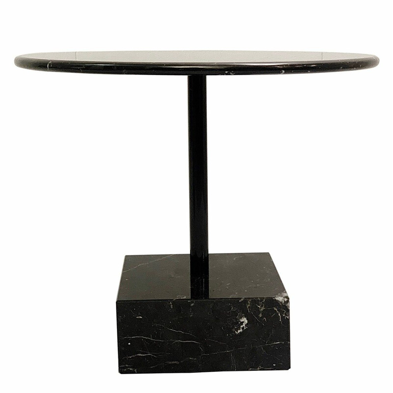 Vintage Primavera side table in black marble by Ettore Sottsass for Ultima Edizione