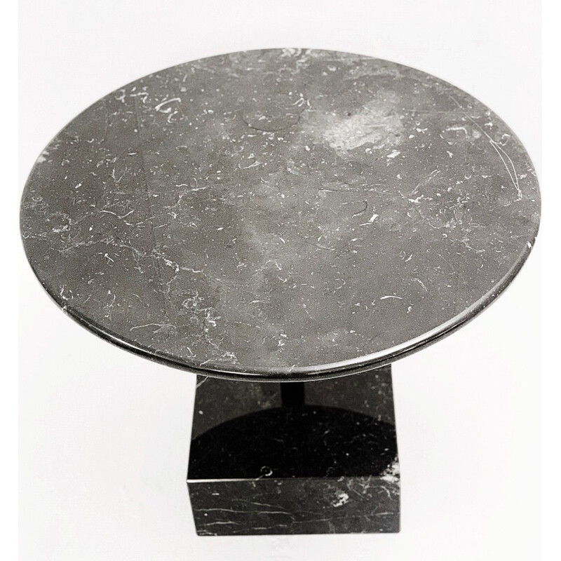 Mesa auxiliar Vintage Primavera en mármol negro de Ettore Sottsass para Ultima Edizione