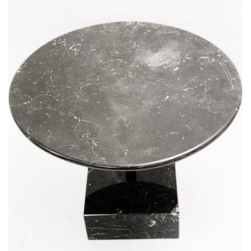 Table d'appoint vintage Primavera en marbre noir par Ettore Sottsass pour Ultima Edizione