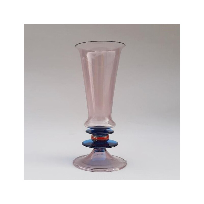 Vase vintage postmoderne Memphis par Formia 1985