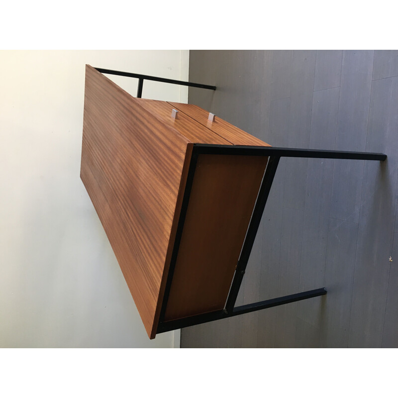 Vintage teak desk by Pierre Guariche for Meurop 1950s