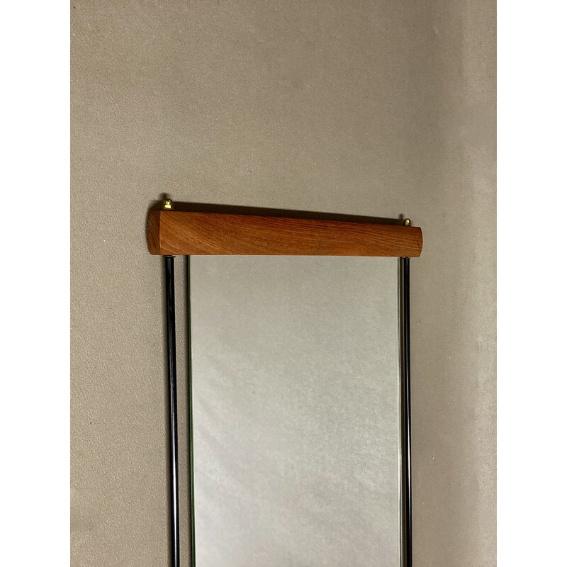 Vintage coat rack and mirror scandinavian 1950s