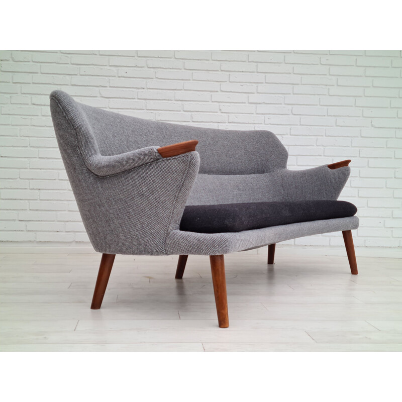 Vintage banana sofa by Kurt Olsen Denmark 1960s