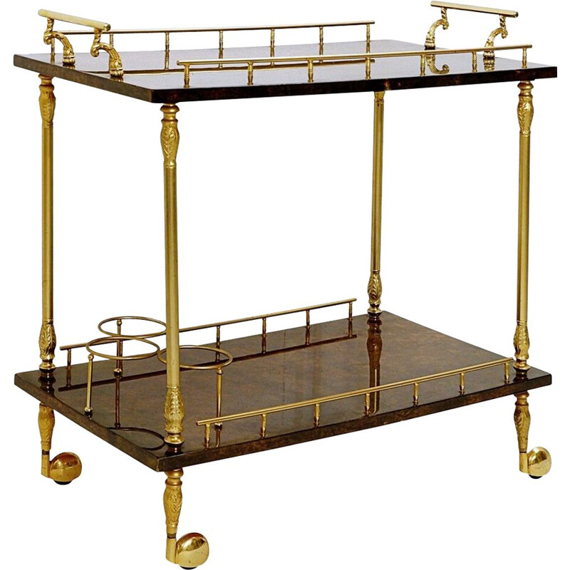 Vintage bar cart Italy by Aldo Tura