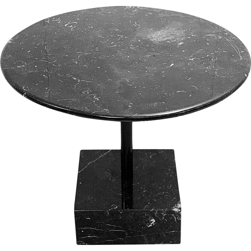 Tavolino vintage Primavera in marmo nero di Ettore Sottsass per Ultima Edizione