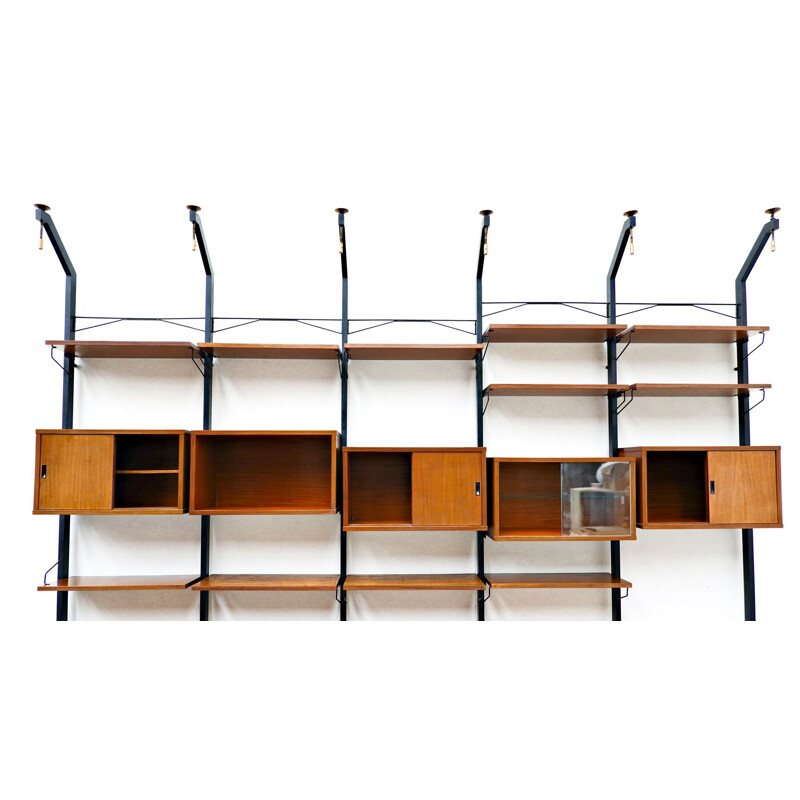 Vintage teak wall unit by Ico Parisi 1960s