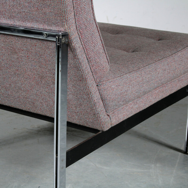 Fauteuil Parallel Bar vintage de Florence Knoll pour Knoll International États-Unis 1960