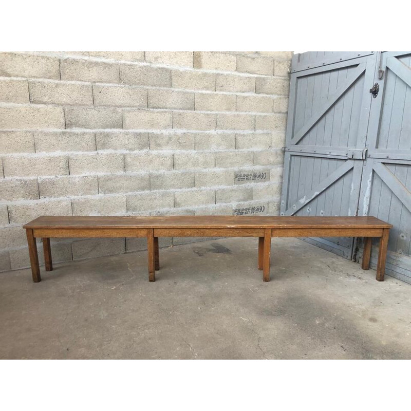 Vintage walnut bench