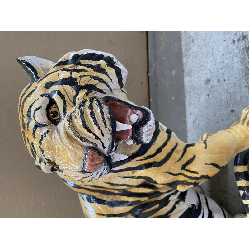 Vintage ceramic tiger Italy