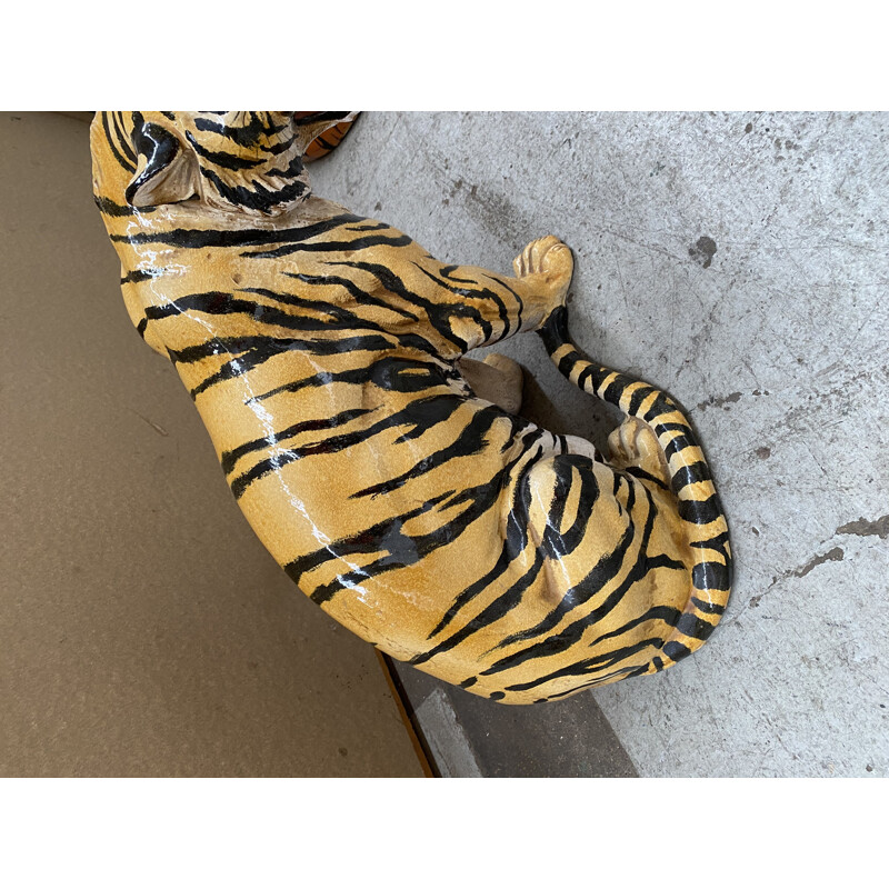 Vintage ceramic tiger Italy