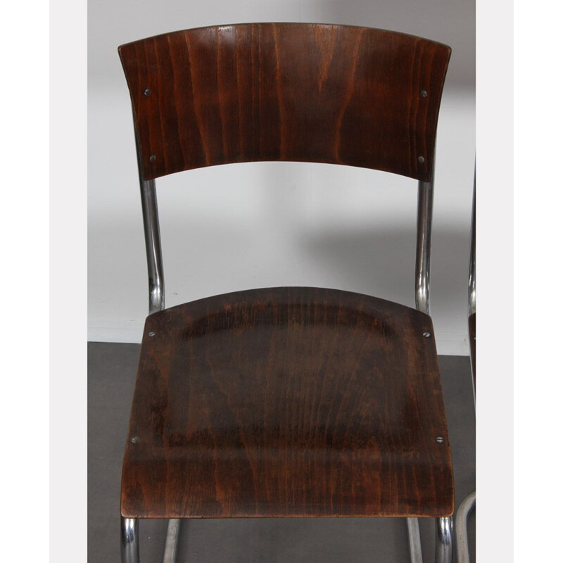 Paire de chaises vintage par Mart Stam pour Kovona 1940