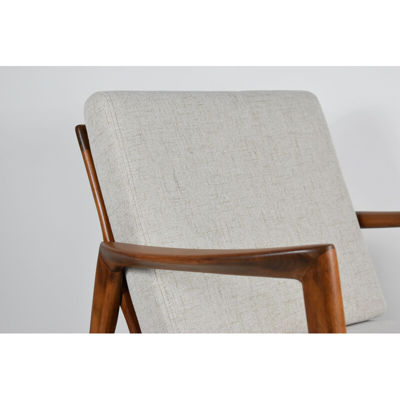 Vintage armchair scandinavian iconic restored light brown by Stefan 'Eastern Europe 1960s