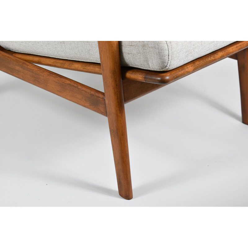 Vintage armchair scandinavian iconic restored light brown by Stefan 'Eastern Europe 1960s