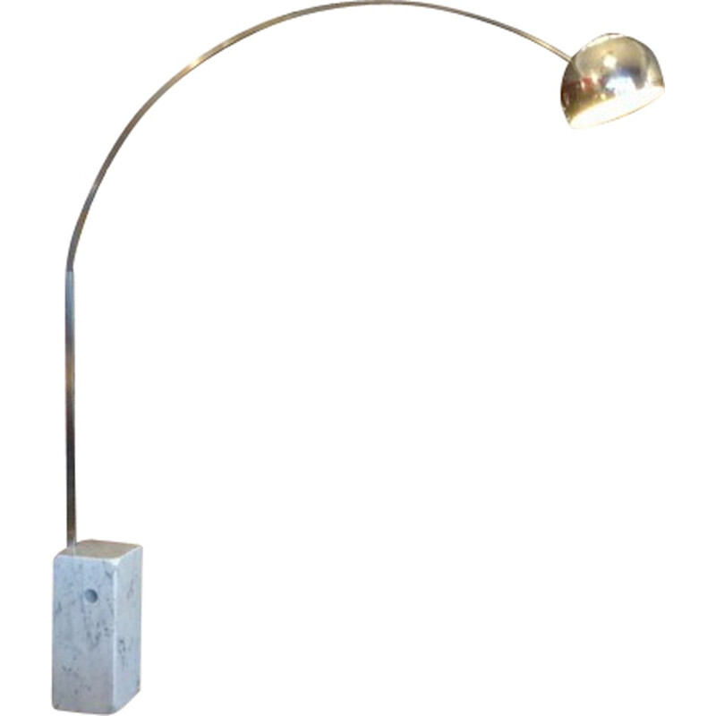 "Arco" Flos floor lamp in marble and chromed steel, Achille CASTIGLIONI - 1970s