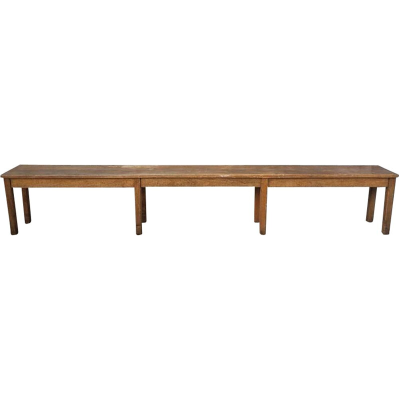 Vintage walnut bench