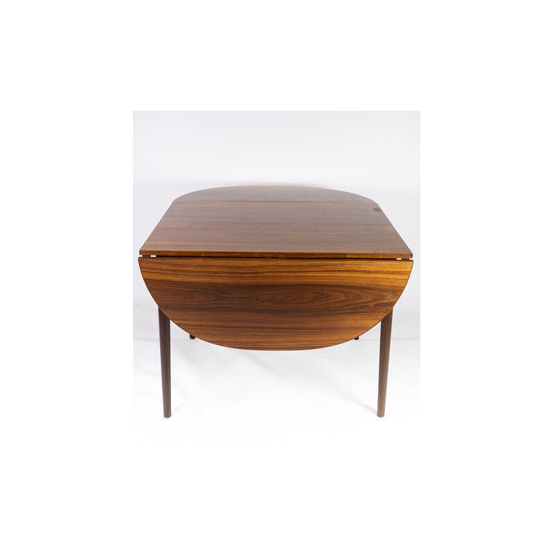 Mesa vintage con hoja extensible en palisandro de Arne Vodder, 1960