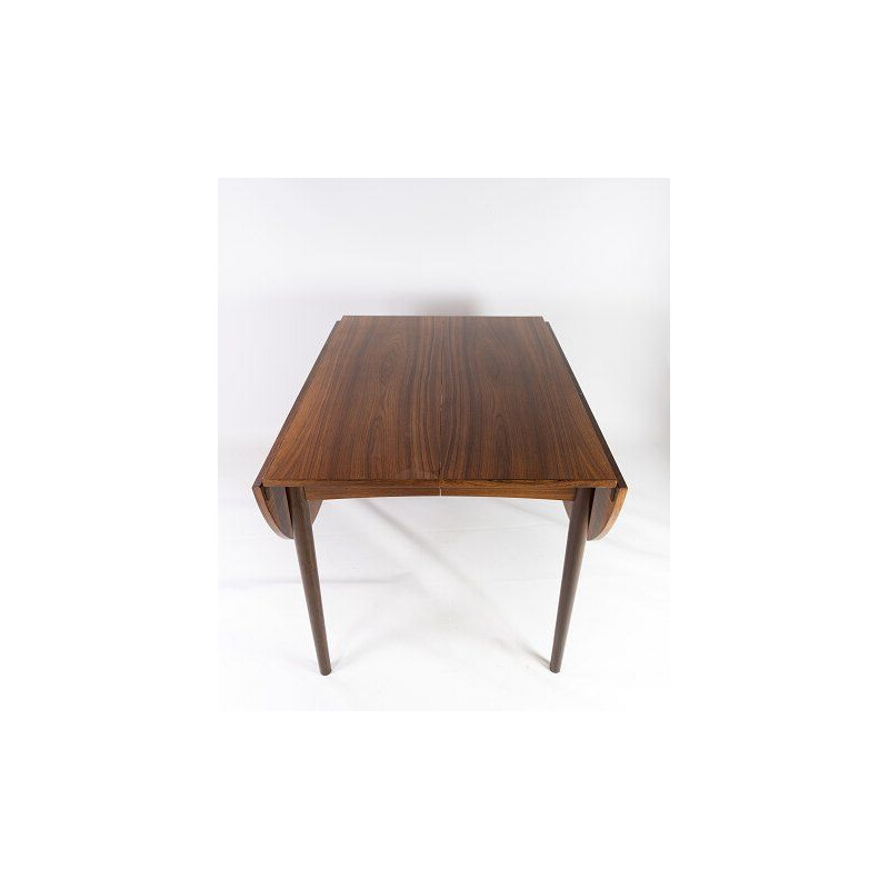 Mesa vintage con hoja extensible en palisandro de Arne Vodder, 1960