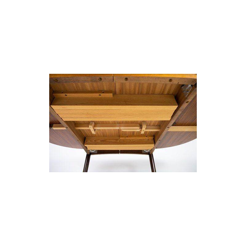 Mesa vintage con hoja extensible en palisandro de Arne Vodder, 1960