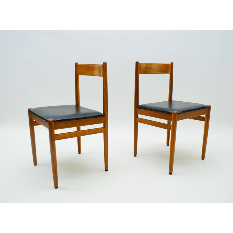 Pair of vintage teak chairs by Lübke, 1960