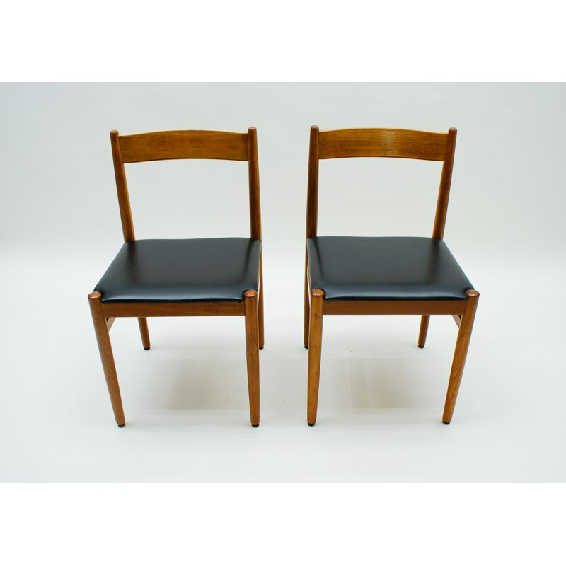 Paire de chaises vintage en teck de Lübke, 1960