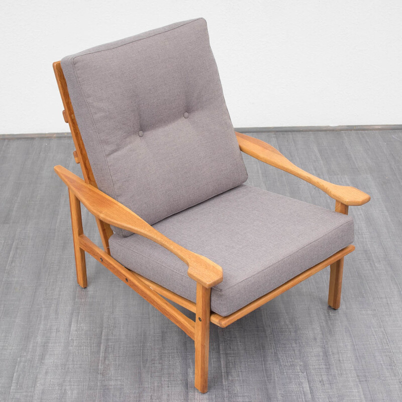 Scandinavian armchair in oak - 1960s