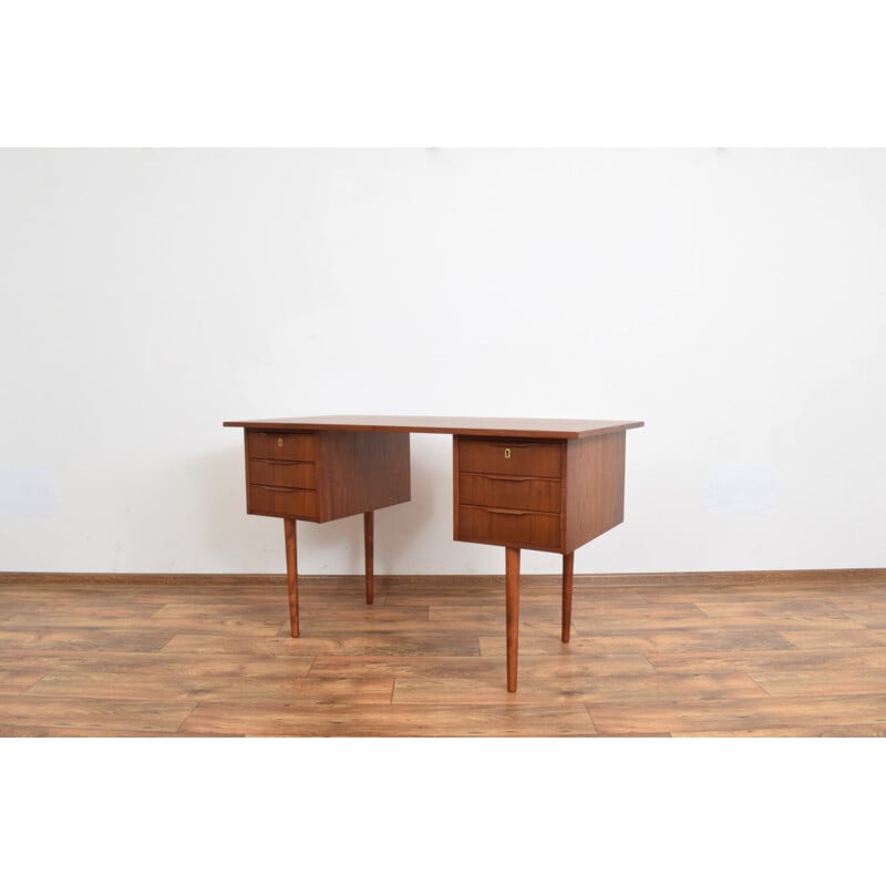 Vintage teak desk Denmark 1960s