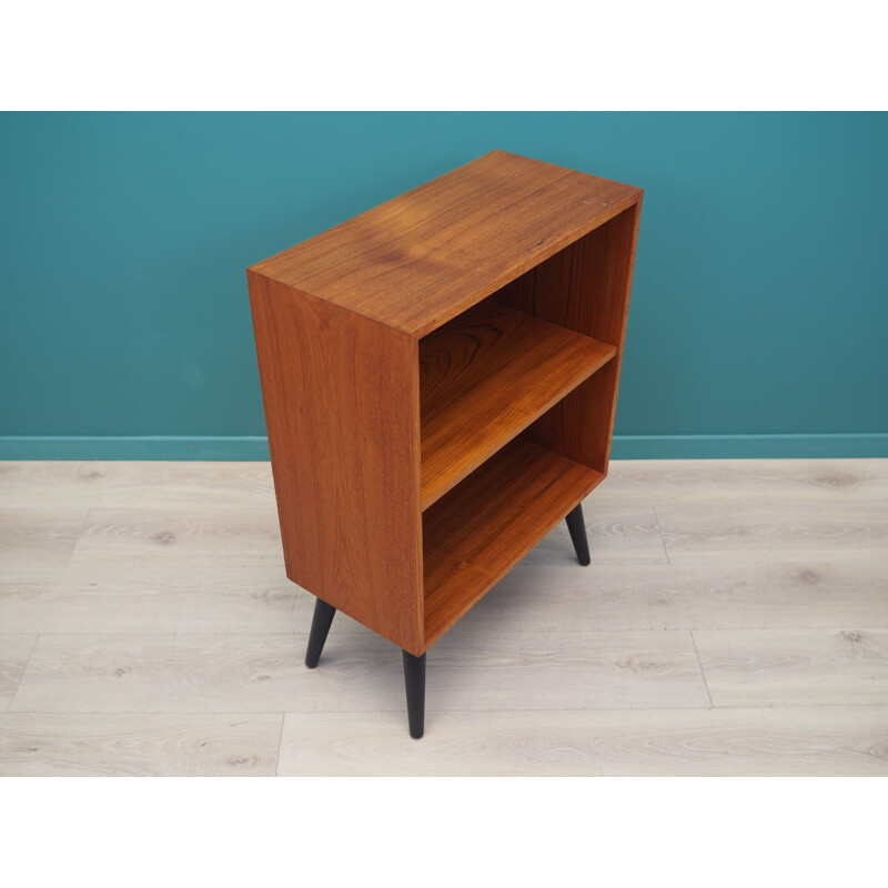 Vintage teak bookcase Denmark 1970s