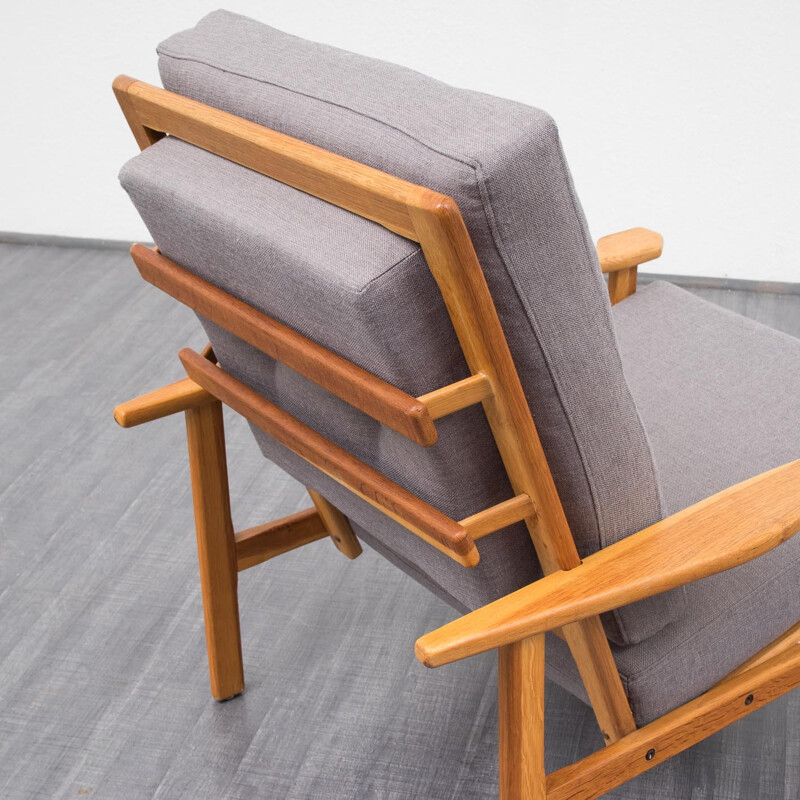 Scandinavian armchair in oak - 1960s