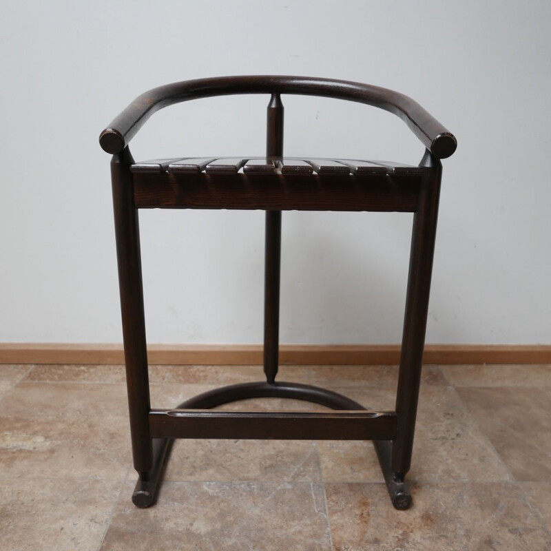 Pair of vintage bentwood bar stools, Germany 1980