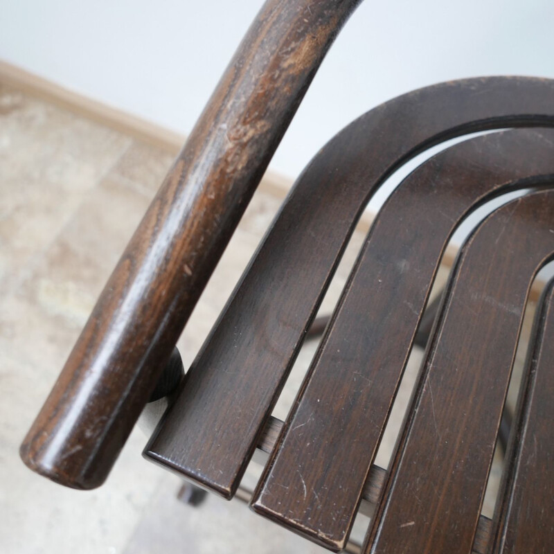 Pair of vintage bentwood bar stools, Germany 1980