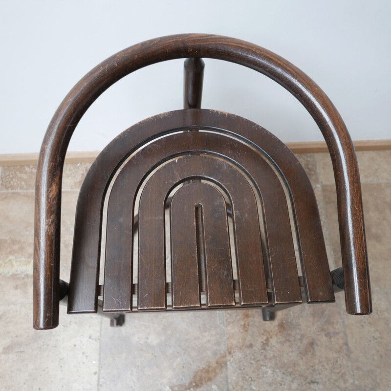 Pair of vintage bentwood bar stools, Germany 1980