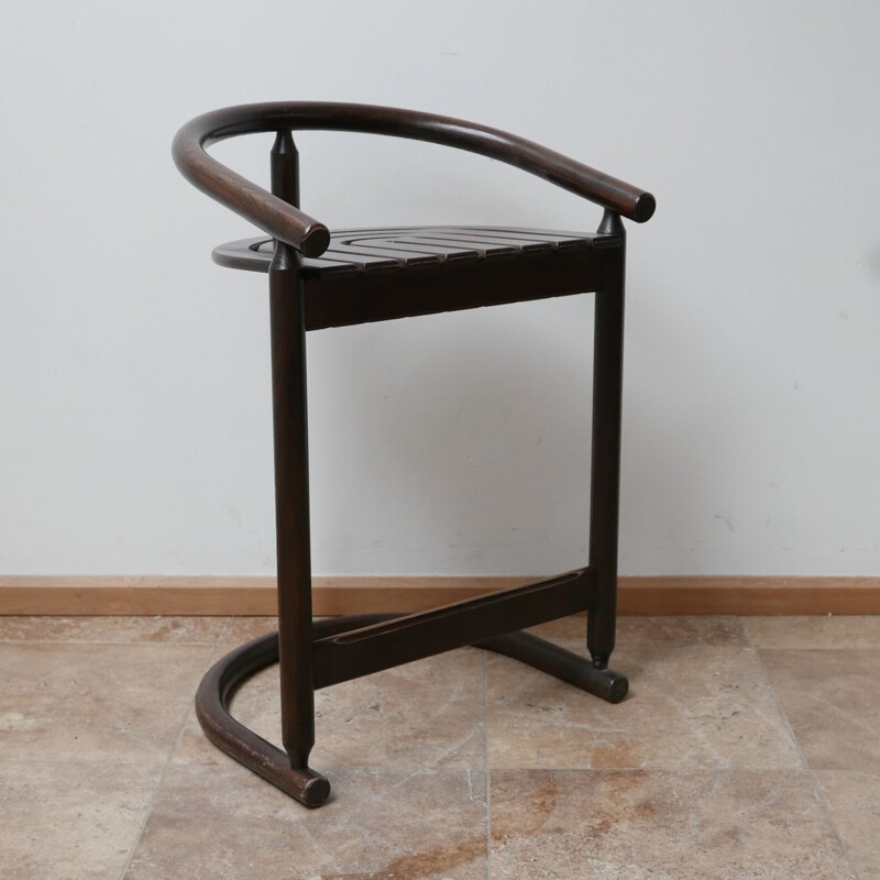 Pair of vintage bentwood bar stools, Germany 1980