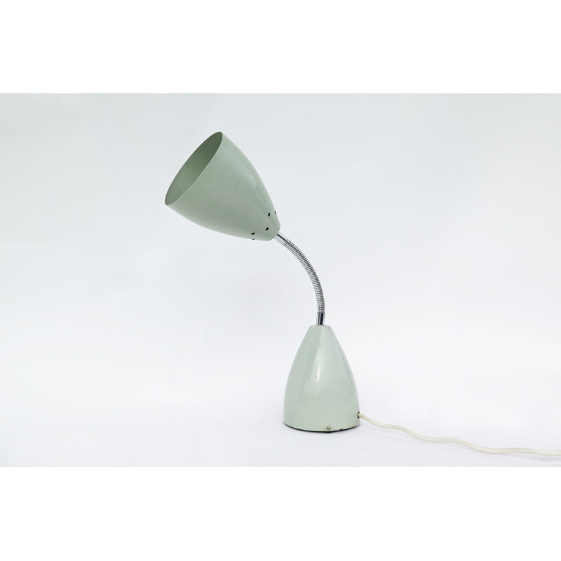 Lampada da tavolo vintage in metallo bianco di Max Bill, 1960