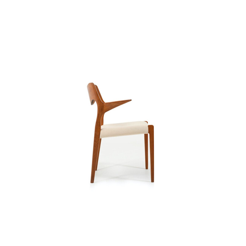 Vintage single chair in teak model n 55 by Niels O. Moller, 1960