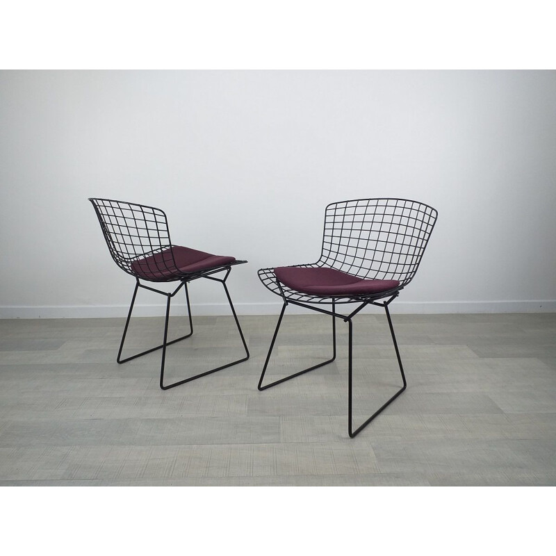 Pair of vintage chairs by Harry Bertoia Knoll 1970s