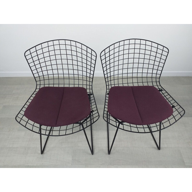 Pair of vintage chairs by Harry Bertoia Knoll 1970s