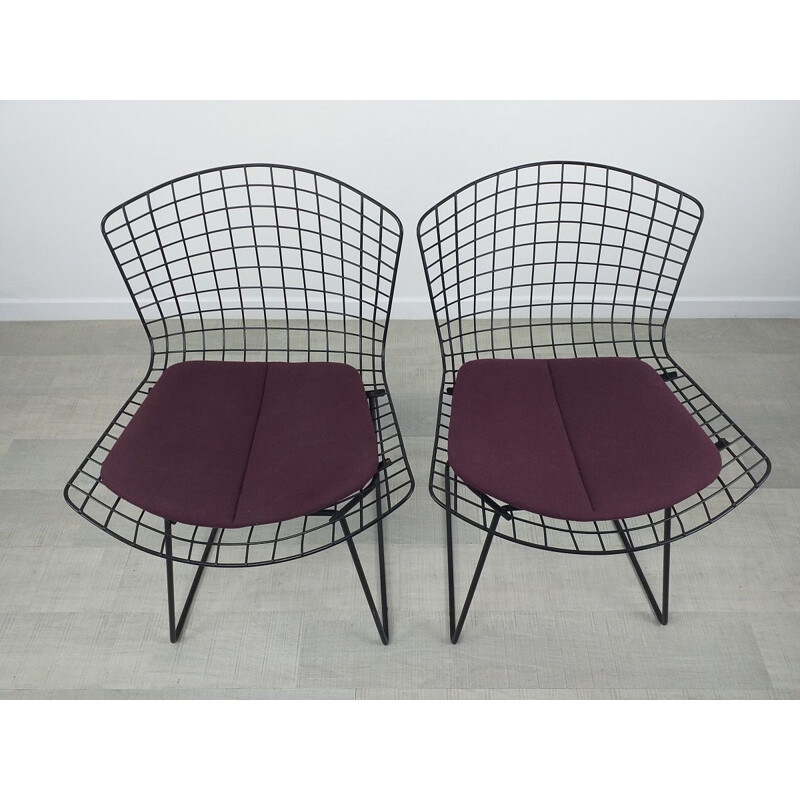 Paire de chaises vintage par Harry Bertoia Knoll 1970