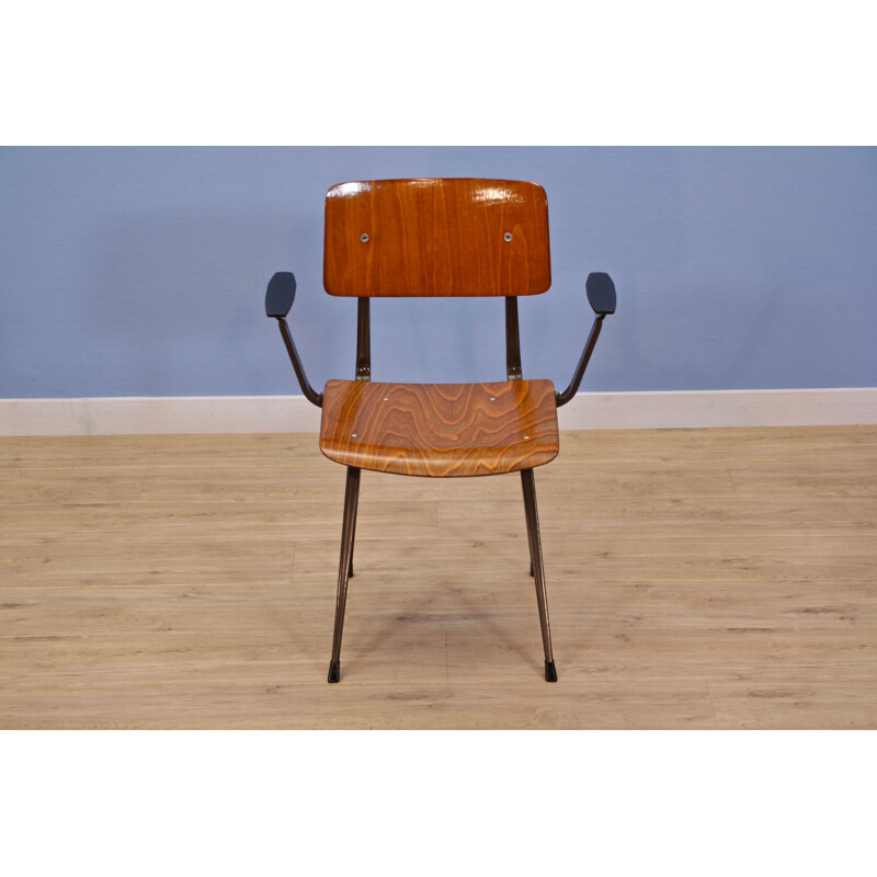 Chaise vintage "result" avec accoudoirs par Friso Kramer pour Ahrend de Cirkel, Pays-Bas 1960