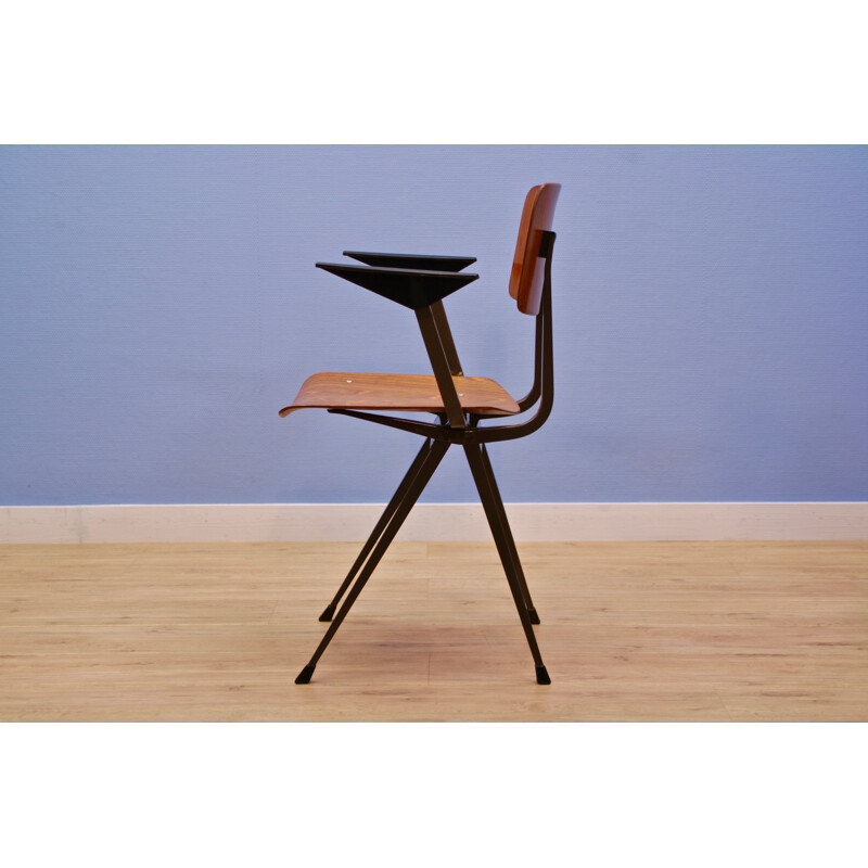 Vintage "result" chair with armrests by Friso Kramer for Ahrend de Cirkel, Dutch 1960s