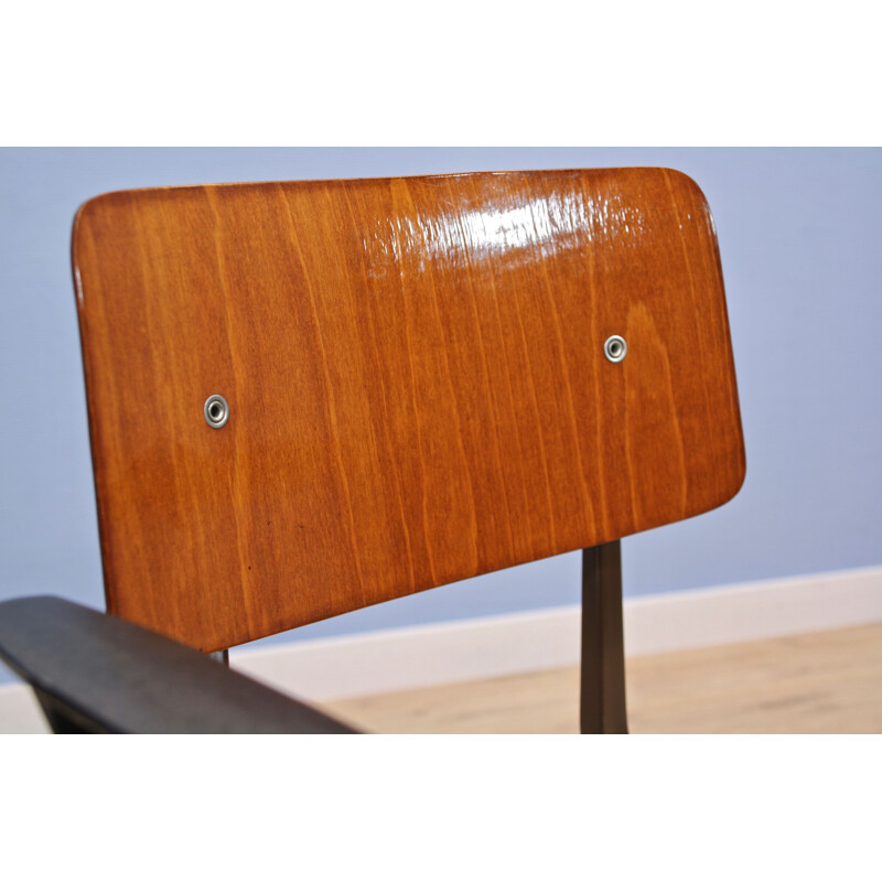 Vintage "result" chair with armrests by Friso Kramer for Ahrend de Cirkel, Dutch 1960s