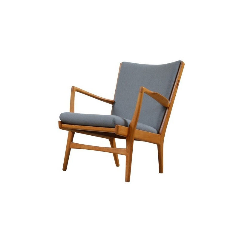 Danish lounge armchair in oak, Hans WEGNER - 1950s