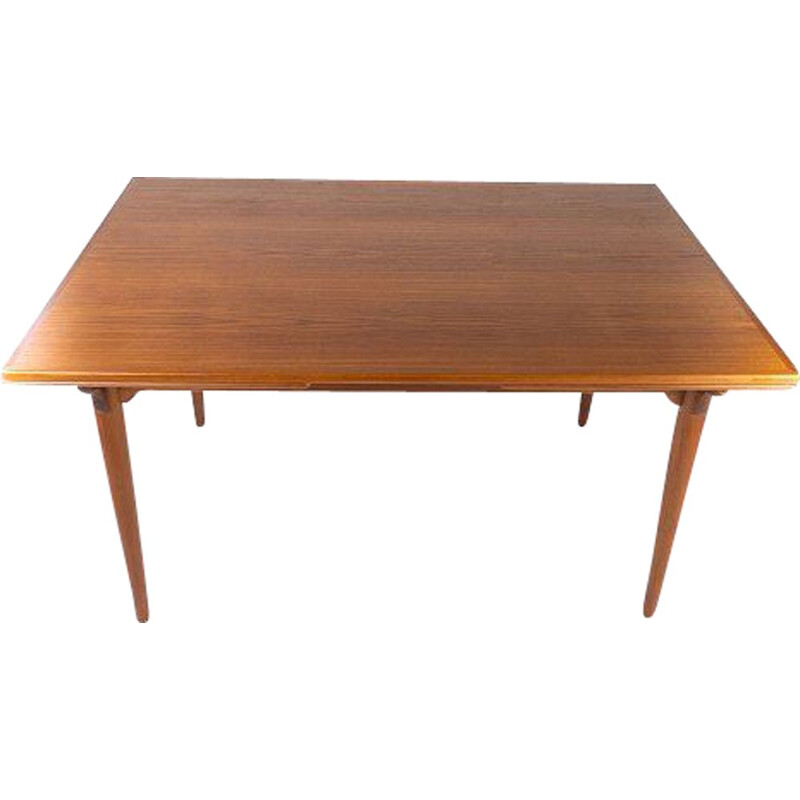 Vintage teak table with extensions Denmark 1960s