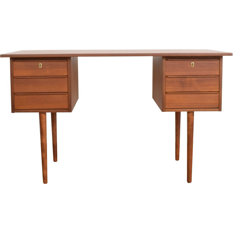 Vintage teak desk Denmark 1960s