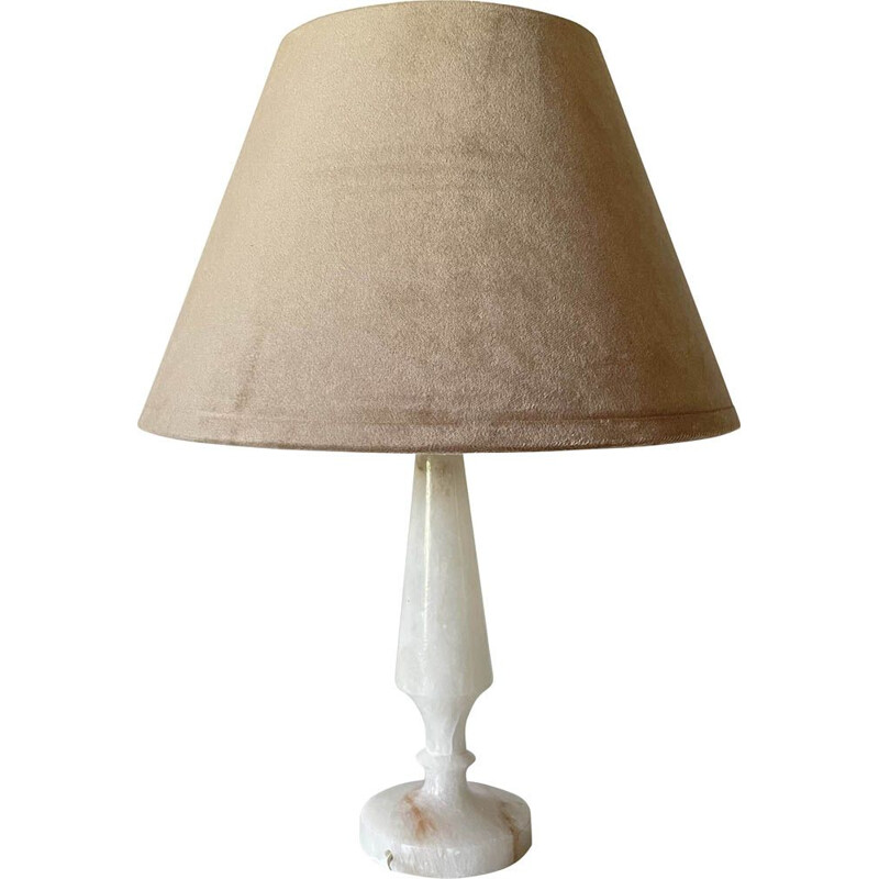 Lampe vintage Géométrique Vintage en pierre d'albatre