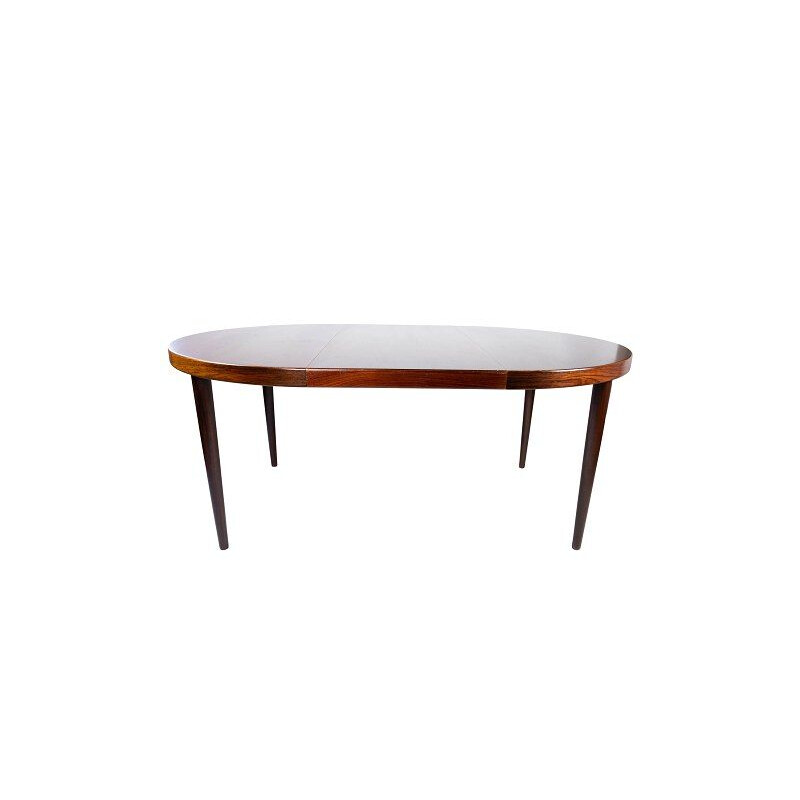 Vintage dining table in rosewood with two extensions by Omann Junior 1960s